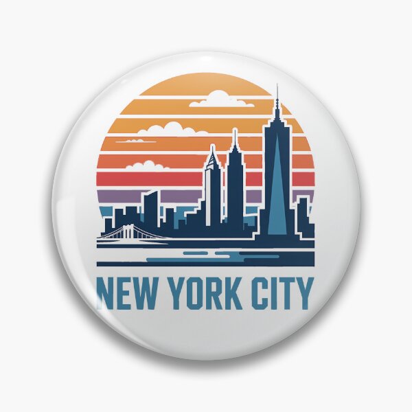 Item preview, Vintage New York City Skyline Retro Sunset designed and sold by k3rstman1.