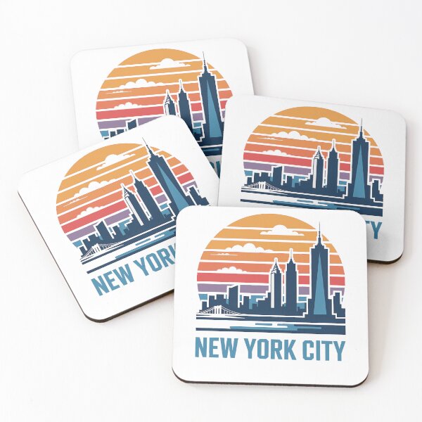 Item preview, Vintage New York City Skyline Retro Sunset designed and sold by k3rstman1.