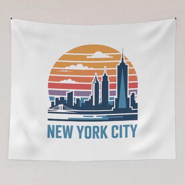 Item preview, Vintage New York City Skyline Retro Sunset designed and sold by k3rstman1.