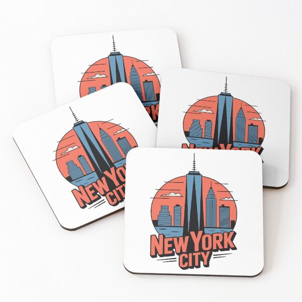 Item preview, Retro New York City Skyline Sunset designed and sold by k3rstman1.