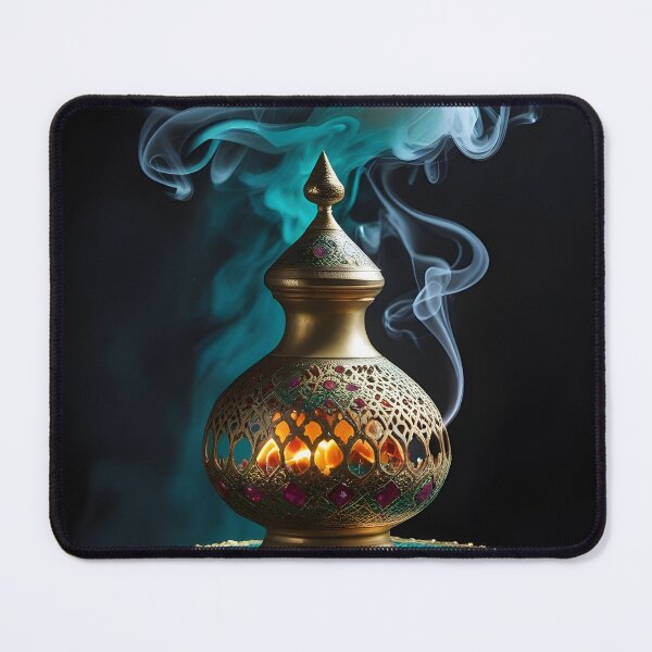 Item preview, Mabkhara Incense Burner | Modern Desert Noir | Dark Fine Art Print designed and sold by GoldenVerseArt.