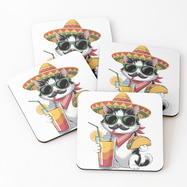 Item preview, Cinco De Mayo Cat Lovers Tacos Fiesta Humor Meow designed and sold by TrinaEspinoza.