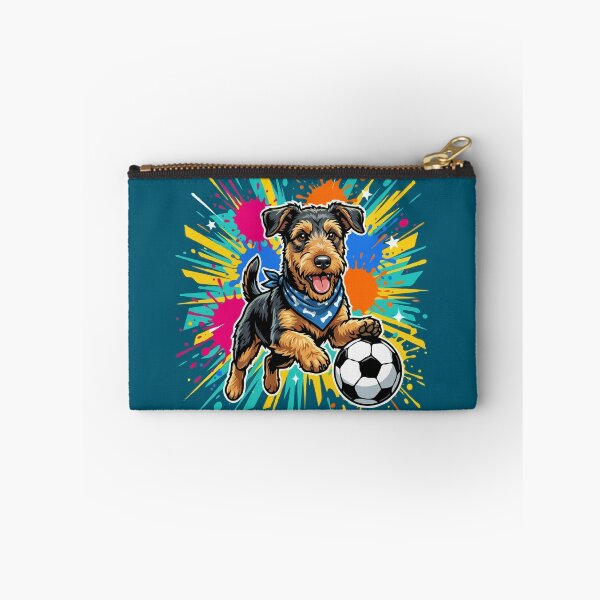 Item preview, Airedale Terrier Soccer Dog – Cute Football Puppy Gift for Dog Lovers designed and sold by The Real Life Symphony.