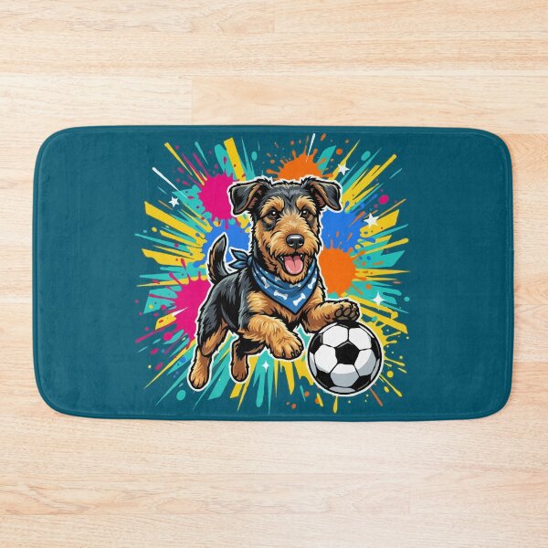 Item preview, Airedale Terrier Soccer Dog – Cute Football Puppy Gift for Dog Lovers designed and sold by The Real Life Symphony.