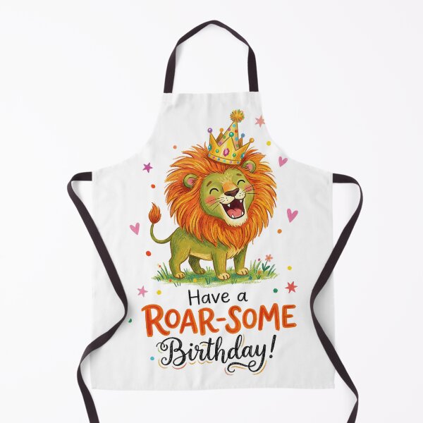 Item preview, Roarsome Pun Happy Birthday Cute 3D Cartoon Safari Lion Gift designed and sold by LunaPixelStudio.