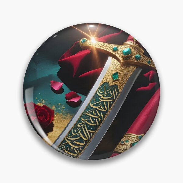 Item preview, Arabian Saif Sword | Modern Desert Noir | Dark Fine Art Print designed and sold by GoldenVerseArt.