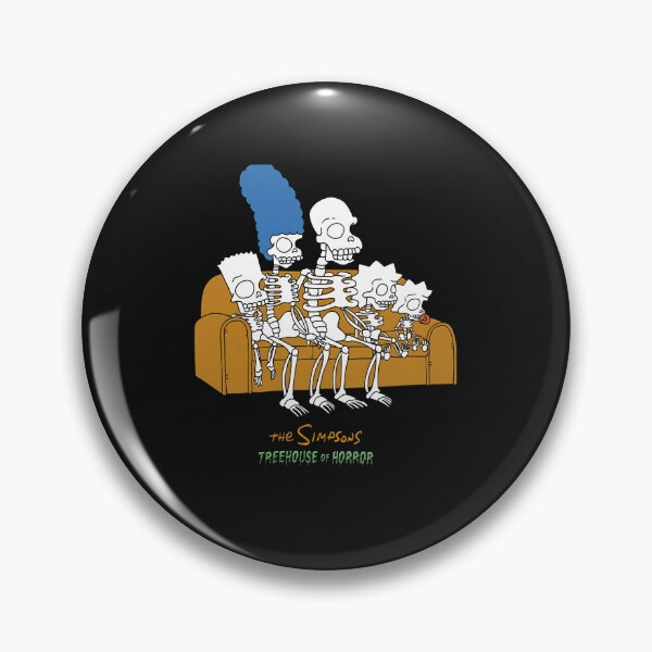 Item preview, The Simpsons Skeleton Family Treehouse of Horror Couch Gag designed and sold by shopmamabite.
