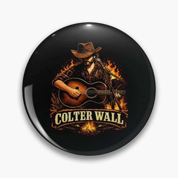 Item preview, Colter Wall Cowboy Guitar Fire Western Country Vintage Tour Style designed and sold by AlexandrineSto.