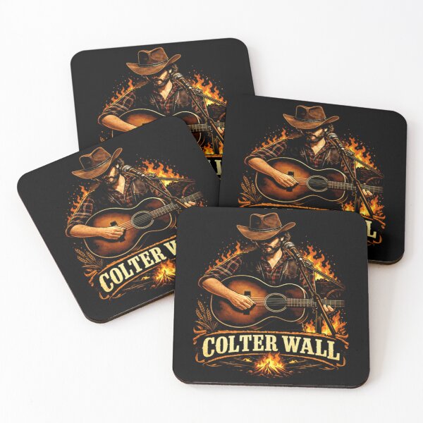 Item preview, Colter Wall Cowboy Guitar Fire Western Country Vintage Tour Style designed and sold by AlexandrineSto.