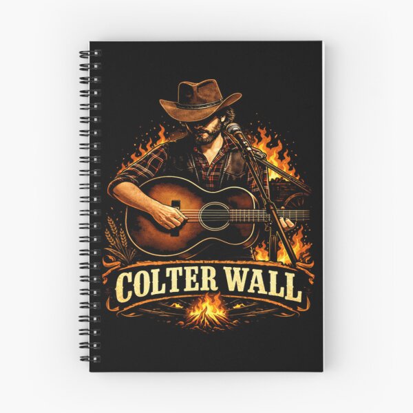 Item preview, Colter Wall Cowboy Guitar Fire Western Country Vintage Tour Style designed and sold by AlexandrineSto.