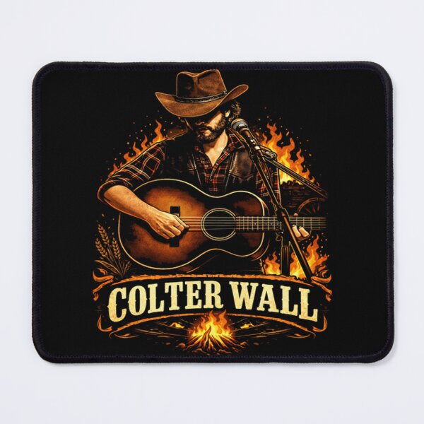 Item preview, Colter Wall Cowboy Guitar Fire Western Country Vintage Tour Style designed and sold by AlexandrineSto.