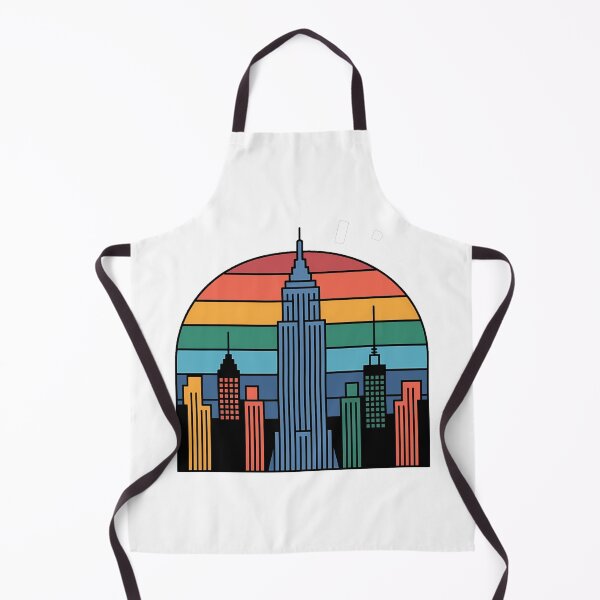 Item preview, New York City Retro Skyline Rainbow Sunset designed and sold by k3rstman1.