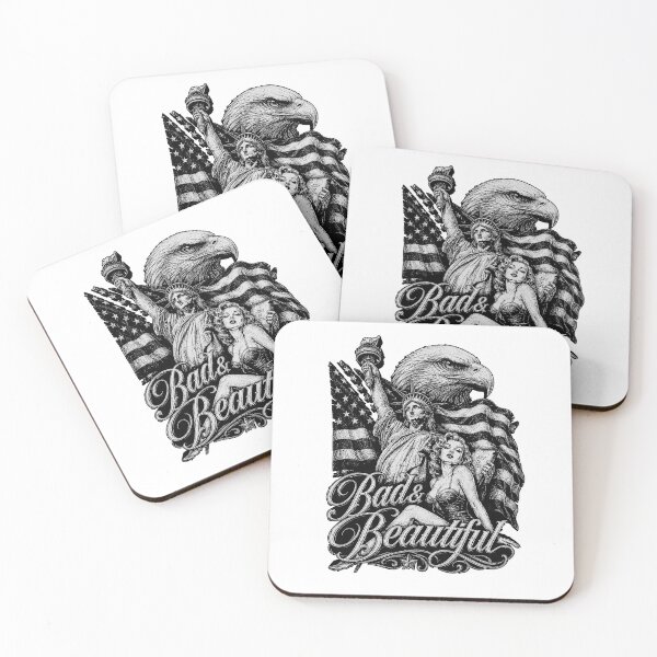 Item preview, Bad Beautiful Vintage American Eagle Statue Liberty Pin Up Woman Retro designed and sold by graphixpolash.