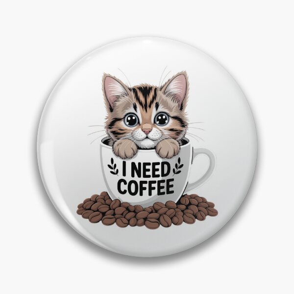 Item preview, Cute Cat Sitting in Coffee Cup Kitten Lover Kitty designed and sold by TrinaEspinoza.