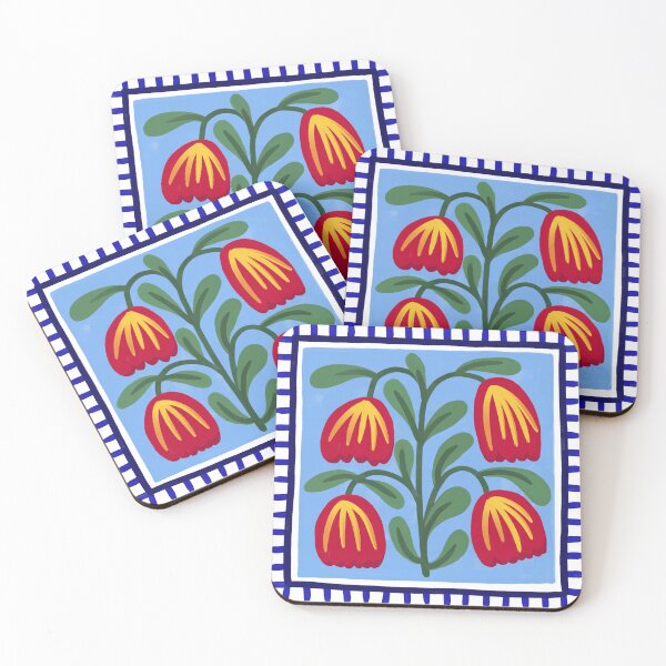 Item preview, Hanging tulips - folk design designed and sold by Bohe.mie.an.