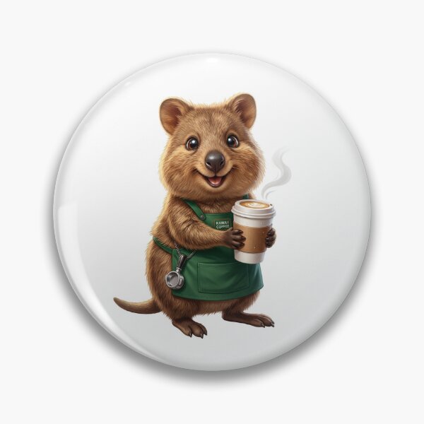 Item preview, Kawaii Quokka Barista - Happiest Coffee Maker designed and sold by KreativStudioFr.