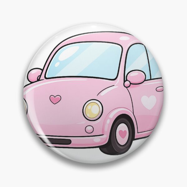Item preview, Cute Pink Aesthetic Heart Car Sticker designed and sold by AuraAuto.