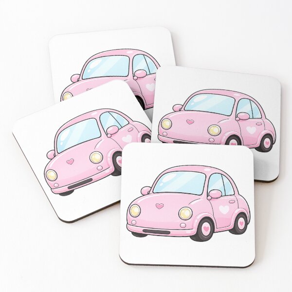 Item preview, Cute Pink Aesthetic Heart Car Sticker designed and sold by AuraAuto.