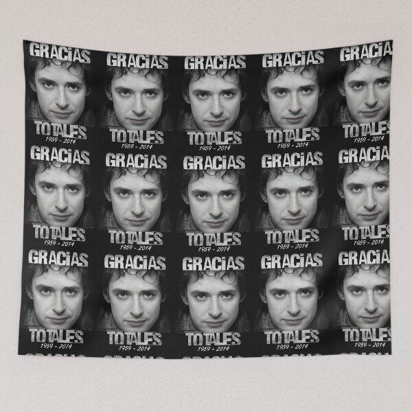 Item preview, Gustavo Cerati Gracias Totales Tribute Retro Art designed and sold by shopmamabite.