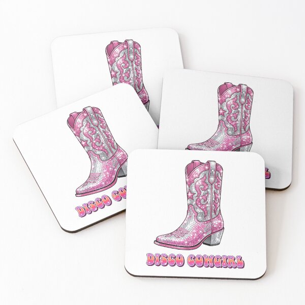 Item preview, Aesthetic Bachelorette and Disco Cowgirl Mirror Boot designed and sold by SplashTastic.