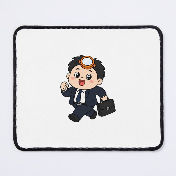 Item preview, KOREA HAENAM - Cute Chibi Office Worker Commuting Sticker designed and sold by KOREA-HAENAM.