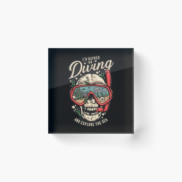 Item preview, 3D Design I'd Rather Go Diving and Explore the Sea designed and sold by EzequielBC.