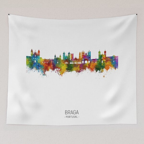 Item preview, Braga Portugal Skyline designed and sold by ArtPrints.