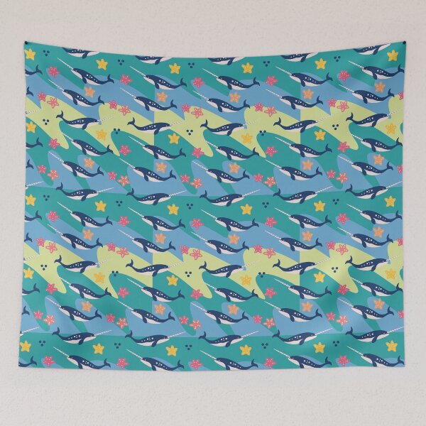 Item preview, Narwhals And Corals designed and sold by IvysCreativityHouse.