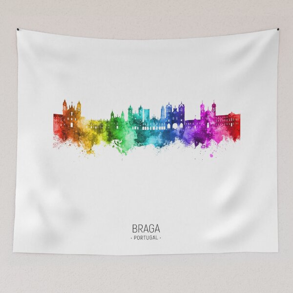 Item preview, Braga Portugal Skyline designed and sold by ArtPrints.