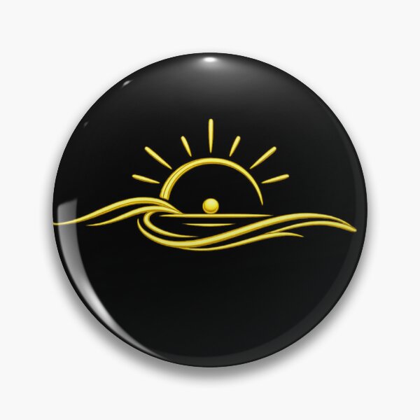 Item preview, Golden Sunrise Waves Logo | Elegant Ocean Sun Minimalist Line Art Design designed and sold by thesmilngnature.