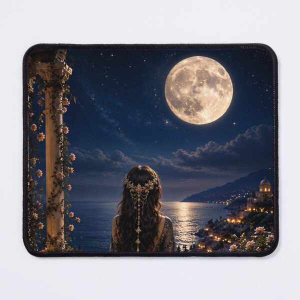 Item preview, Celestial Princess Under the Midnight Moon. designed and sold by KeerthiCuteFind.