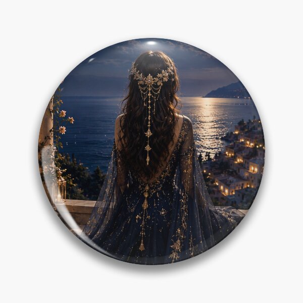 Item preview, Celestial Princess Under the Midnight Moon. designed and sold by KeerthiCuteFind.