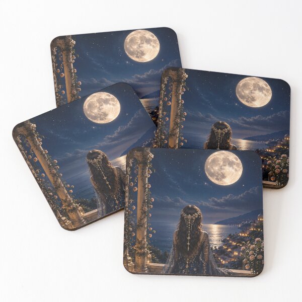Item preview, Celestial Princess Under the Midnight Moon. designed and sold by KeerthiCuteFind.