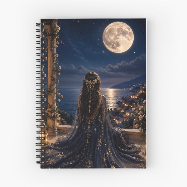 Item preview, Celestial Princess Under the Midnight Moon. designed and sold by KeerthiCuteFind.