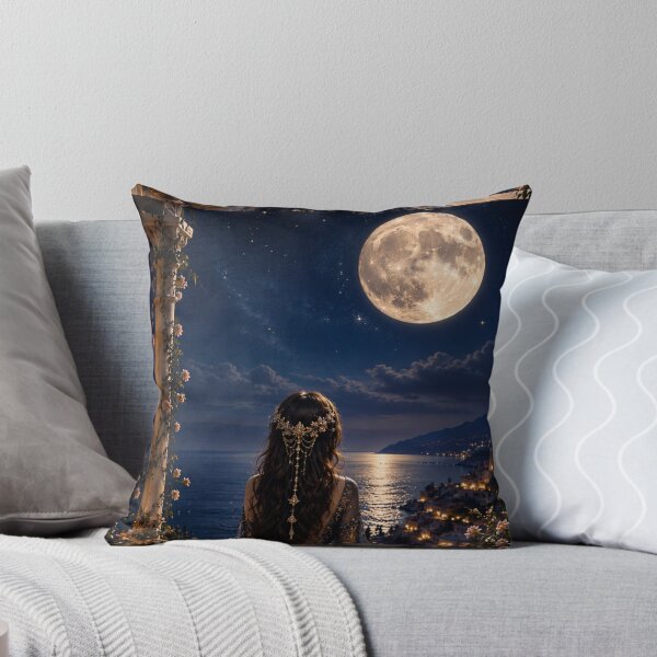 Item preview, Celestial Princess Under the Midnight Moon. designed and sold by KeerthiCuteFind.