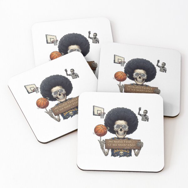 Item preview, Basketball Skeleton Afro Menudo Triple Graphic Art designed and sold by shopmamabite.