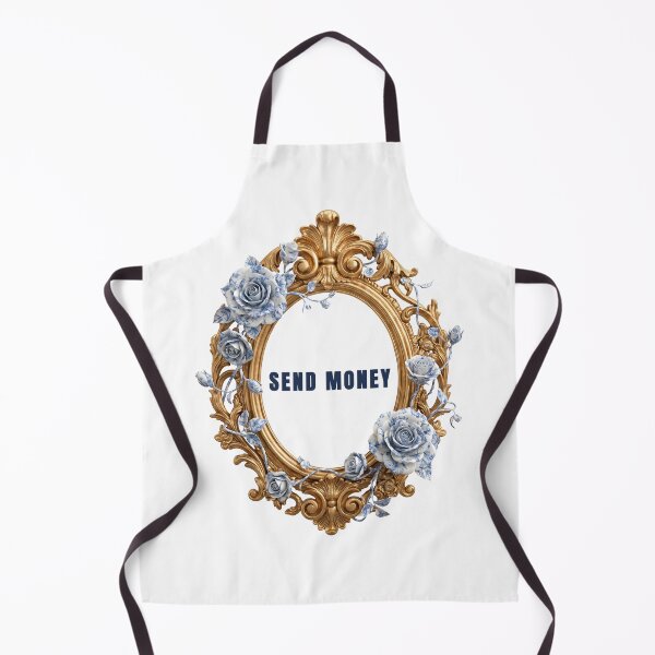 Item preview, Baroque Gold Frame Send Money Blue Roses designed and sold by JOCSTOCK.