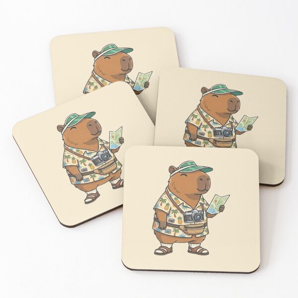 Item preview, Summer Capybara Explorer designed and sold by Ivy-Triggs.