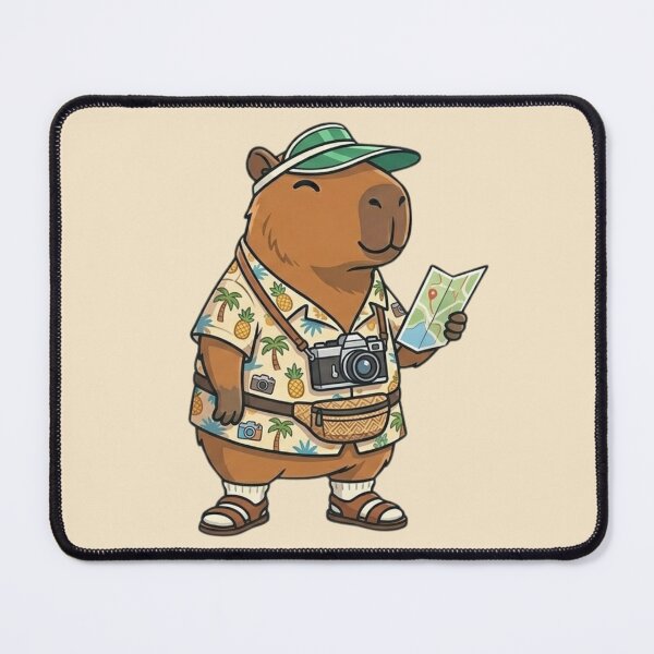 Item preview, Summer Capybara Explorer designed and sold by Ivy-Triggs.