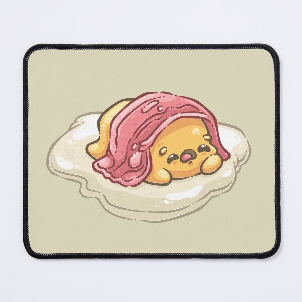 Item preview, Sleepy Fried Egg Guy with Bacon designed and sold by SketchesWSara.