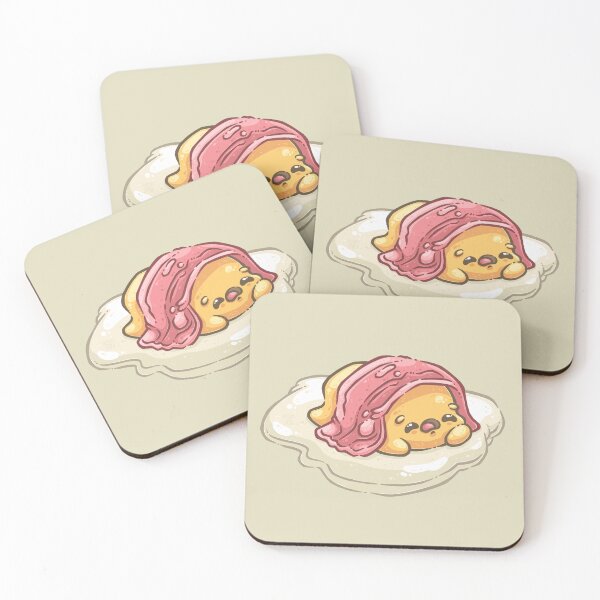Item preview, Sleepy Fried Egg Guy with Bacon designed and sold by SketchesWSara.