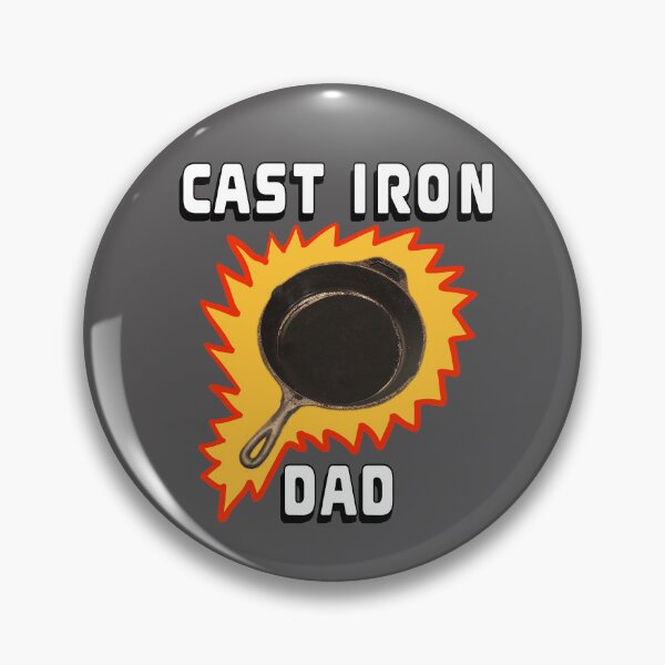 Item preview, Father Dad Papa Funny Vintage Cast Iron Skillet “Cast Iron Dad” designed and sold by Artonmytee.