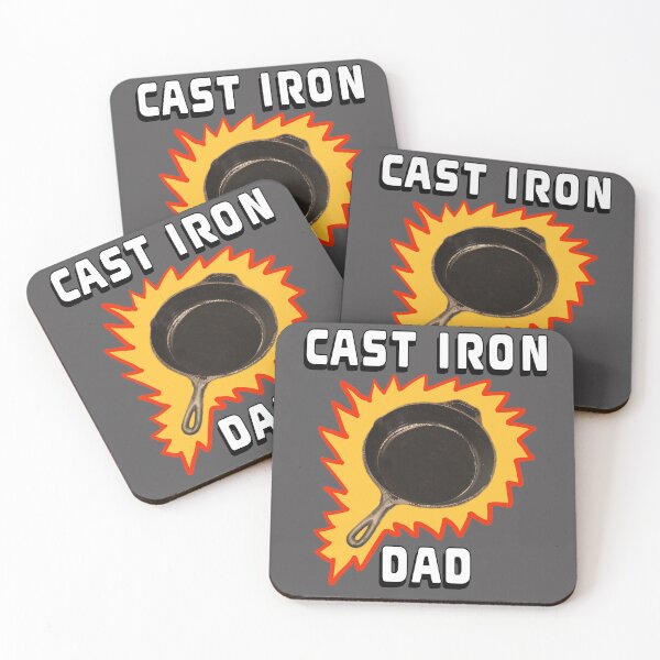Item preview, Father Dad Papa Funny Vintage Cast Iron Skillet “Cast Iron Dad” designed and sold by Artonmytee.