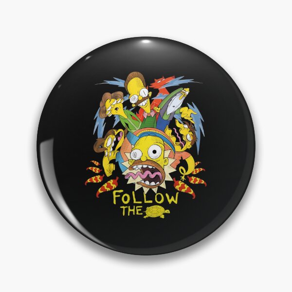 Item preview, Homer Simpson Follow The Tortoise Psychedelic Trip Art designed and sold by shopmamabite.