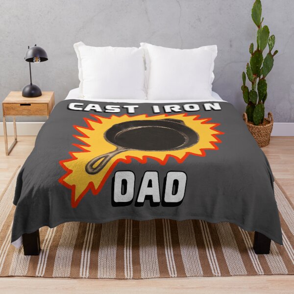 Item preview, Father Dad Papa Funny Vintage Cast Iron Skillet “Cast Iron Dad” designed and sold by Artonmytee.