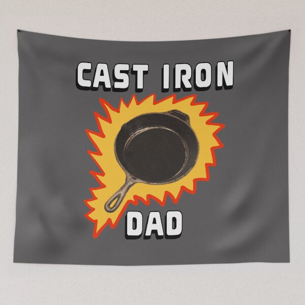 Item preview, Father Dad Papa Funny Vintage Cast Iron Skillet “Cast Iron Dad” designed and sold by Artonmytee.