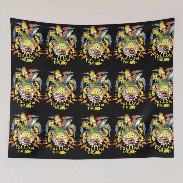 Item preview, Homer Simpson Follow The Tortoise Psychedelic Trip Art designed and sold by shopmamabite.