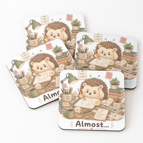 Item preview, Hedgehog Artist Perfectionist Burnout Mood designed and sold by Sadia  Jannat.