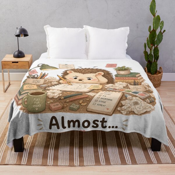 Item preview, Hedgehog Artist Perfectionist Burnout Mood designed and sold by Sadia  Jannat.