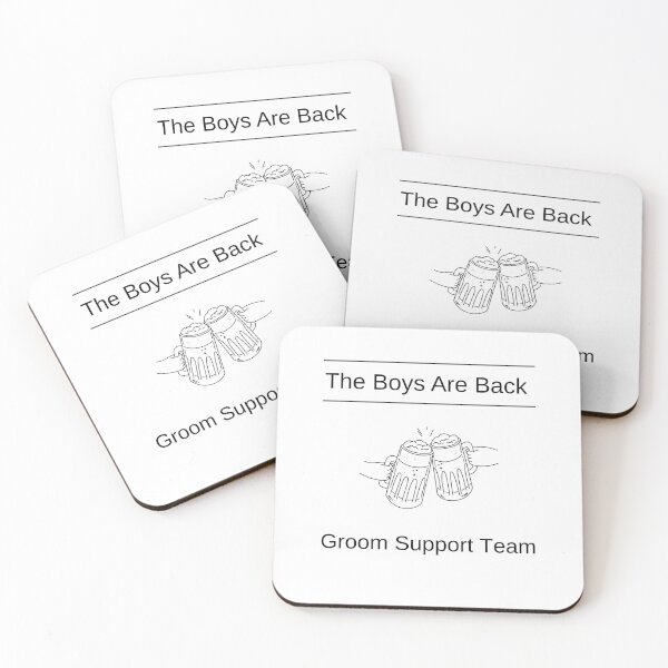 Item preview, The Boys are back - Groom Support Team designed and sold by Cami & Co. Design.